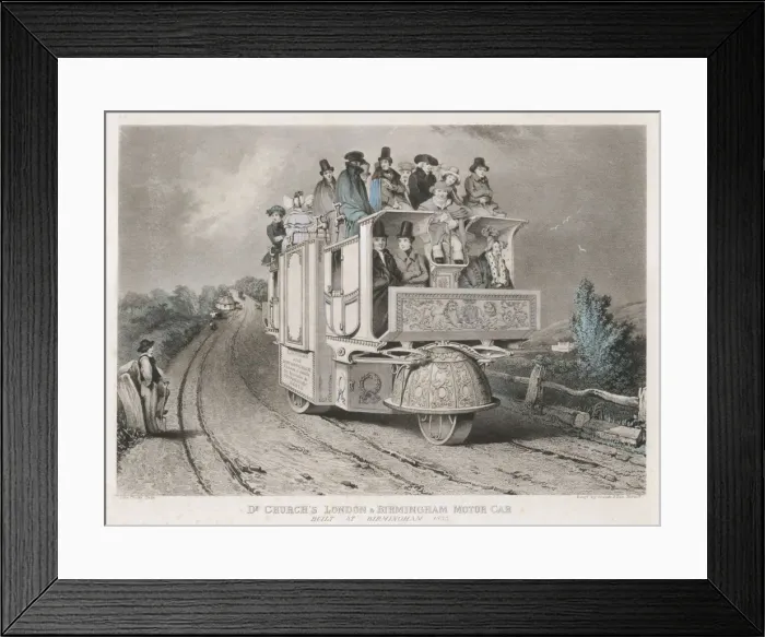 Framed Print : Churchs Steam Car Framed Print : Churchs Steam Car