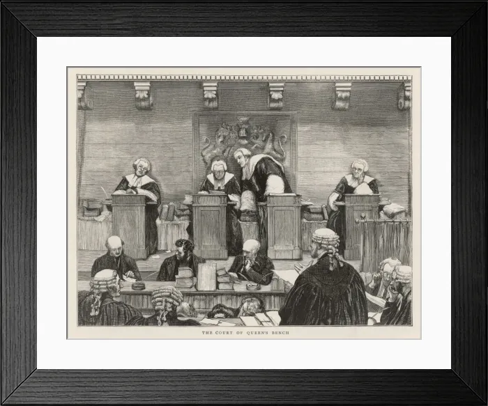 Framed Print : Courts / Queens Bench Framed Print : Courts / Queens Bench