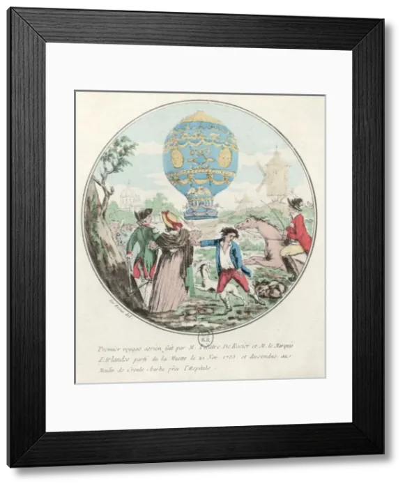 Framed Print : First Manned Flight Framed Print : First Manned Flight