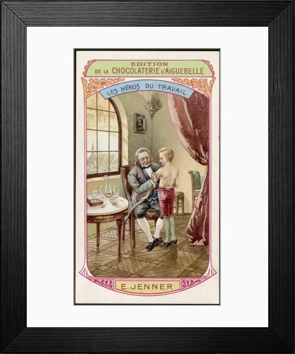 Framed Print : Edward Jenner & Patient Framed Print : Edward Jenner & Patient