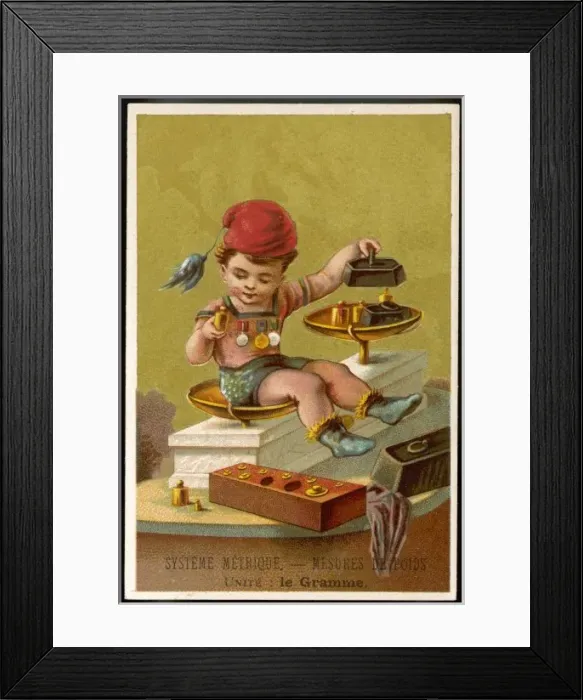 Framed Print : Metric Series - Weight Framed Print : Metric Series - Weight