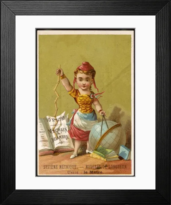 Framed Print : Metric Series - Length Framed Print : Metric Series - Length