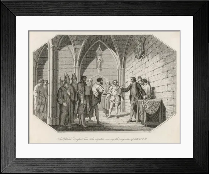 Framed Print : Edward II Deposed Framed Print : Edward II Deposed