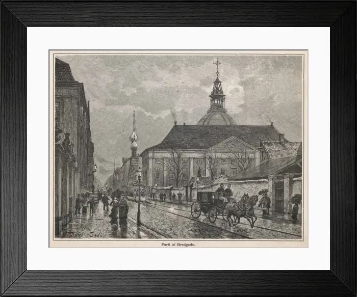Framed Print : Social / Copenhagen Rainy Framed Print : Social / Copenhagen Rainy