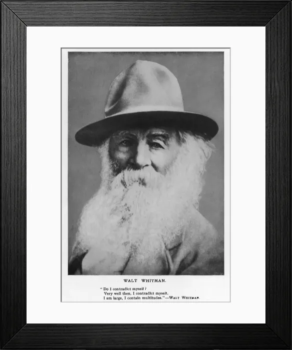 Framed Print : Walt Whitman (Photo) Framed Print : Walt Whitman (Photo)