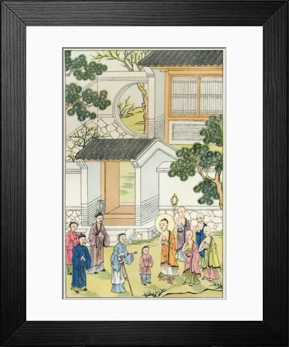 Framed Print : Buddha Heals Child Framed Print : Buddha Heals Child