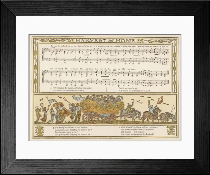 Framed Print : Harvest Home, England Framed Print : Harvest Home, England