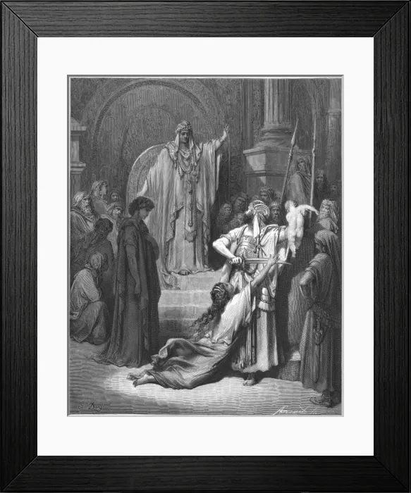 Framed Print : Solomon Judgment / Dore Framed Print : Solomon Judgment / Dore