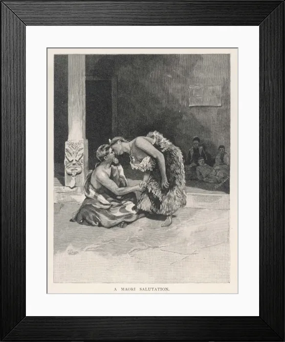 Framed Print : Maori Greeting Framed Print : Maori Greeting
