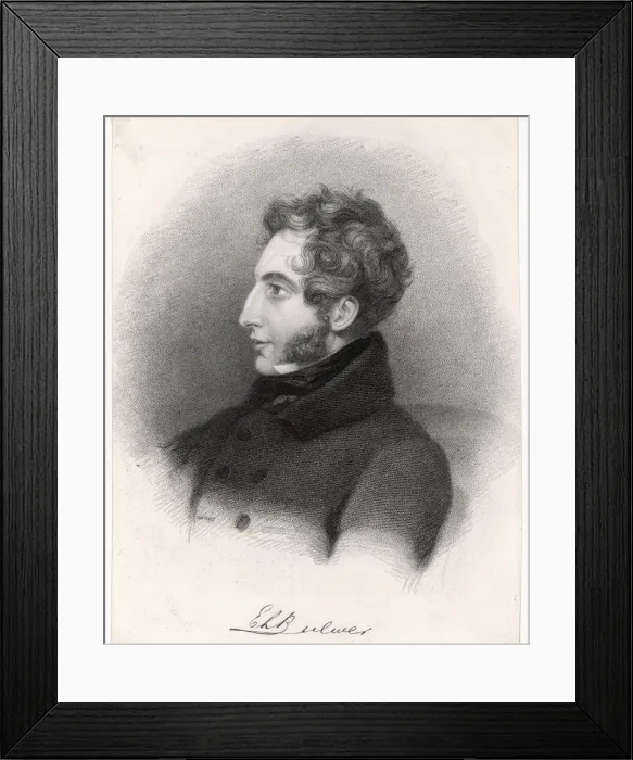 Framed Print : E Bulwer Lytton / Anon Eng Framed Print : E Bulwer Lytton / Anon Eng