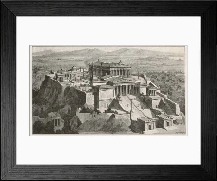 Framed Print : Greece / Athens / Acropolis Framed Print : Greece / Athens / Acropolis