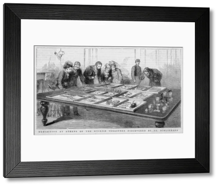 Framed Print : Finds from Mycenae / 1877 Framed Print : Finds from Mycenae / 1877