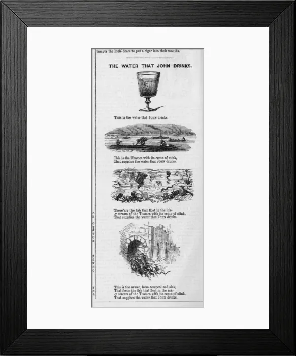 Framed Print : Pollution / Punch, 1849 Framed Print : Pollution / Punch, 1849