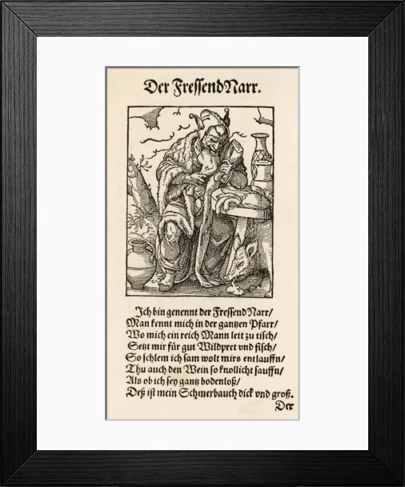 Framed Print : Food and Drink / Gluttony Framed Print : Food and Drink / Gluttony