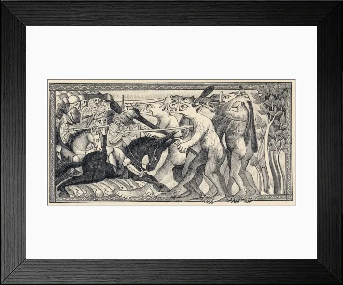 Framed Print : Alexander & Monsters 6