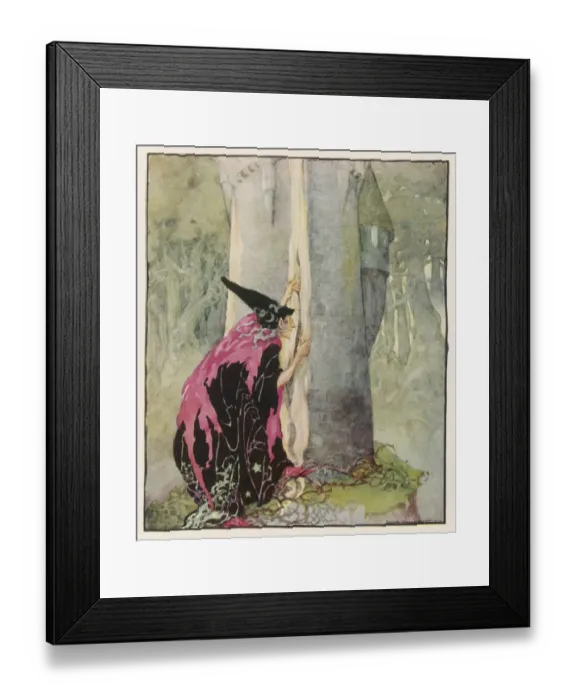 Framed Print : Rapunzel / Briar Rose Framed Print : Rapunzel / Briar Rose