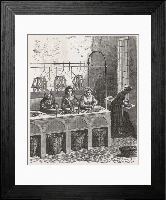 Framed Print : Industry / Textiles / Silk Framed Print : Industry / Textiles / Silk