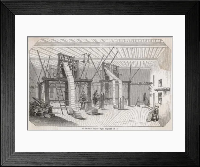 Framed Print : Industry / Textiles / Silk Framed Print : Industry / Textiles / Silk