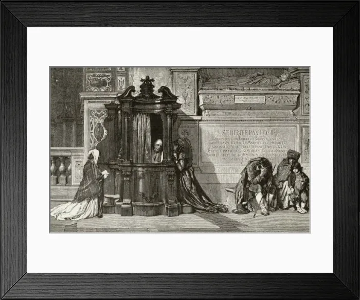Framed Print : LA Confessione, Italy Framed Print : LA Confessione, Italy
