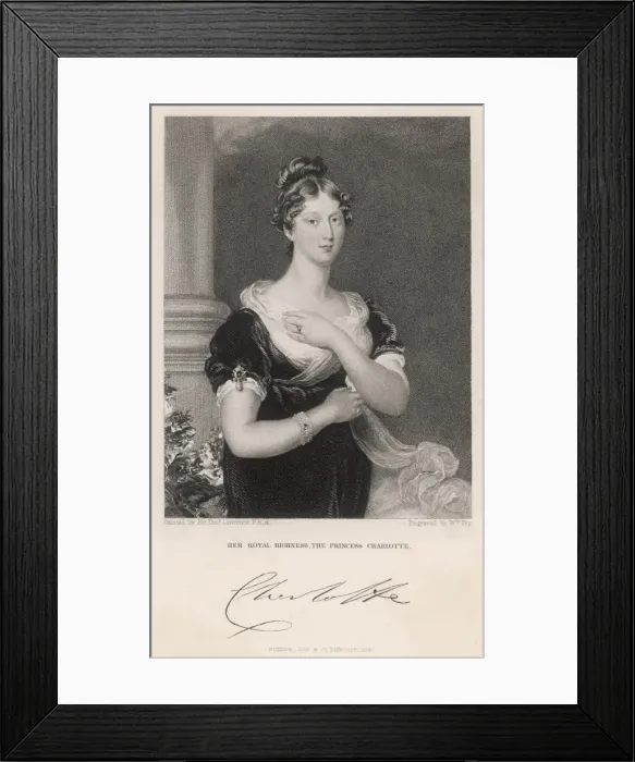 Framed Print : Princess Charlotte (Fry) Framed Print : Princess Charlotte (Fry)