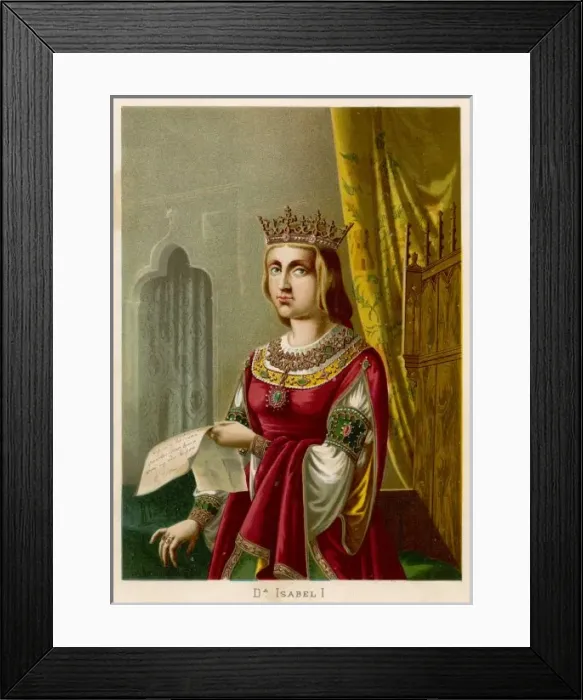 Framed Print : Isabella I / De Lorgues Framed Print : Isabella I / De Lorgues