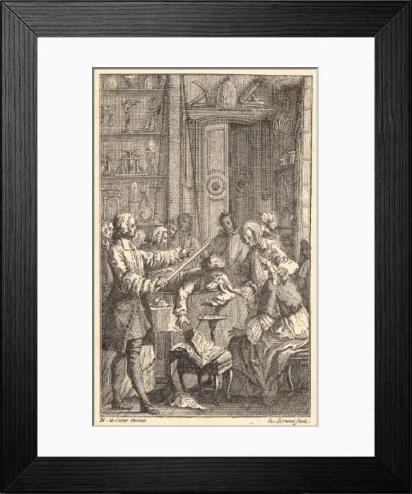 Framed Print : Nollet Experiment 6 Framed Print : Nollet Experiment 6