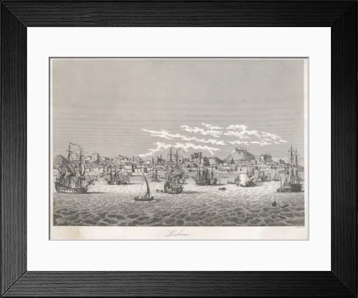 Framed Print : Lisbon Portugal 1809 Framed Print : Lisbon Portugal 1809