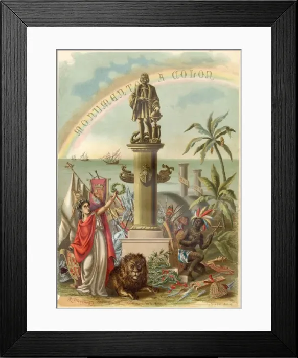 Framed Print : Lorgues / Allegory / Columbu Framed Print : Lorgues / Allegory / Columbu