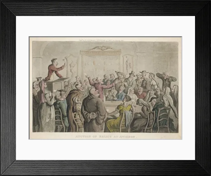 Framed Print : Relic Auction at Avignon Framed Print : Relic Auction at Avignon