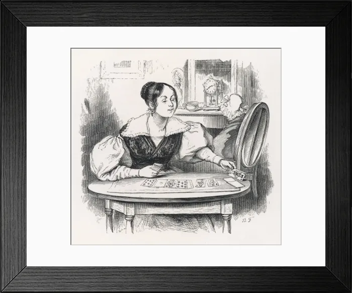 Framed Print : Fortune Teller, Grandvil Framed Print : Fortune Teller, Grandvil
