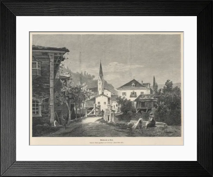 Framed Print : Village in Tyrol Framed Print : Village in Tyrol