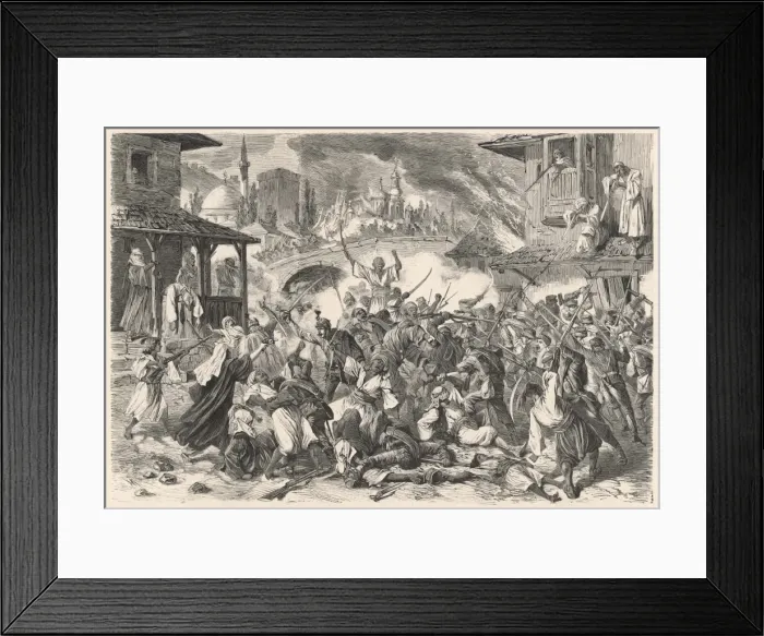 Framed Print : Sarajevo, Street Fight Framed Print : Sarajevo, Street Fight