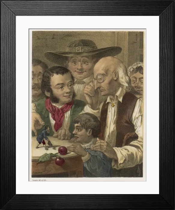 Framed Print : Gulliver & Farmers Framed Print : Gulliver & Farmers