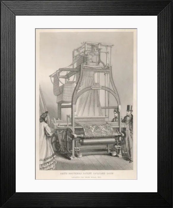 Framed Print : Smiths Jacquard Loom Framed Print : Smiths Jacquard Loom