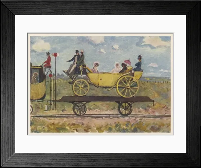 Framed Print : Carriage on Rail Wagon Framed Print : Carriage on Rail Wagon