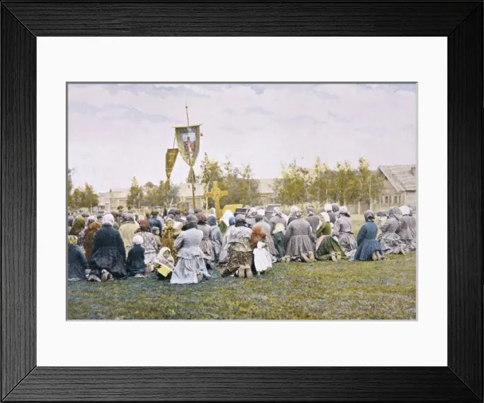 Framed Print : Village Procession Framed Print : Village Procession