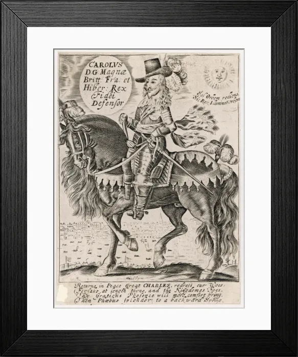 Framed Print : Charles I Restoration Framed Print : Charles I Restoration