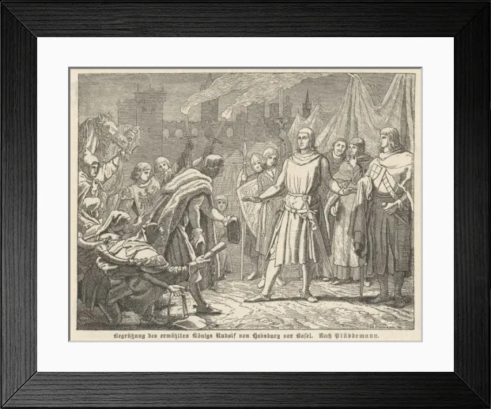 Framed Print : Rudolf I Elected 1273 Framed Print : Rudolf I Elected 1273