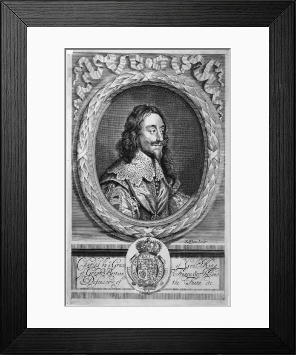 Framed Print : Charles I White Framed Print : Charles I White