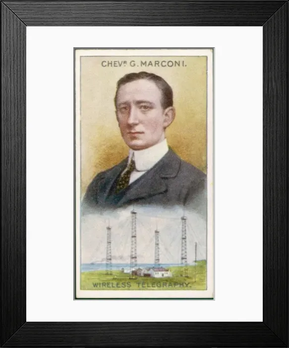 Framed Print : Marconi (Cig. Card 1) Framed Print : Marconi (Cig. Card 1)