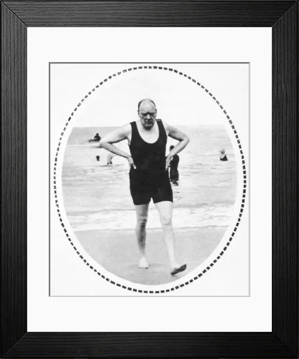 Framed Print : Churchill Bathes Framed Print : Churchill Bathes