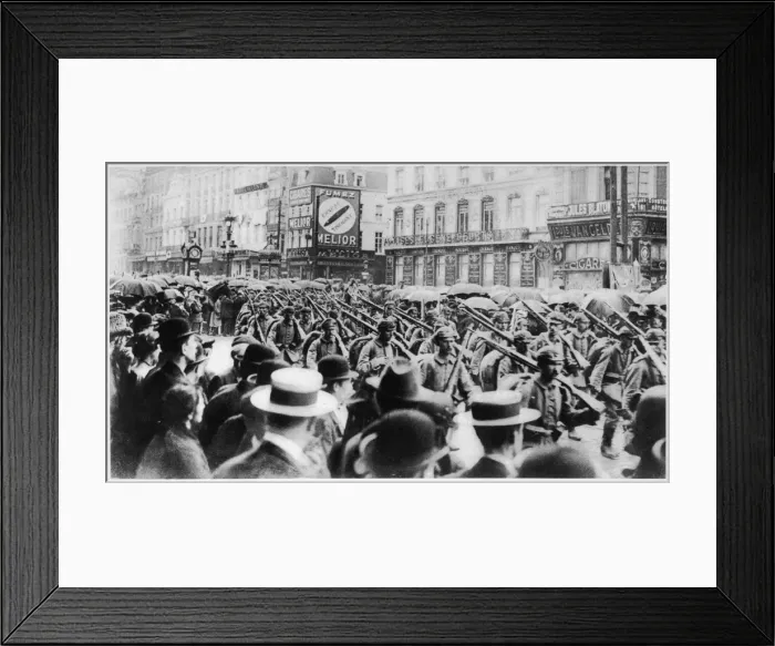 Framed Print : German Army / Brussels Framed Print : German Army / Brussels