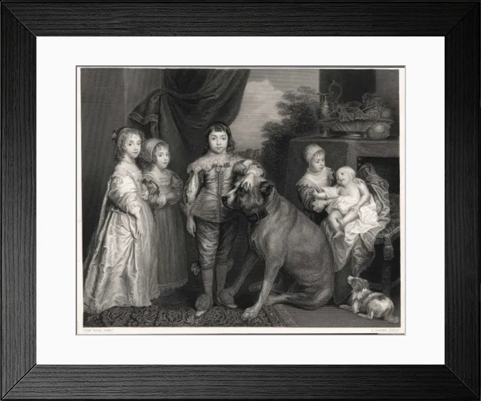 Framed Print : Charles I Five Children Framed Print : Charles I Five Children
