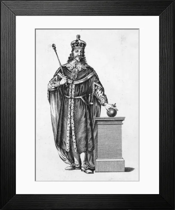 Framed Print : Charles I Wale White