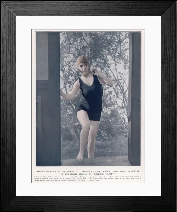 Framed Print : Flora Le Breton Swimwear Framed Print : Flora Le Breton Swimwear