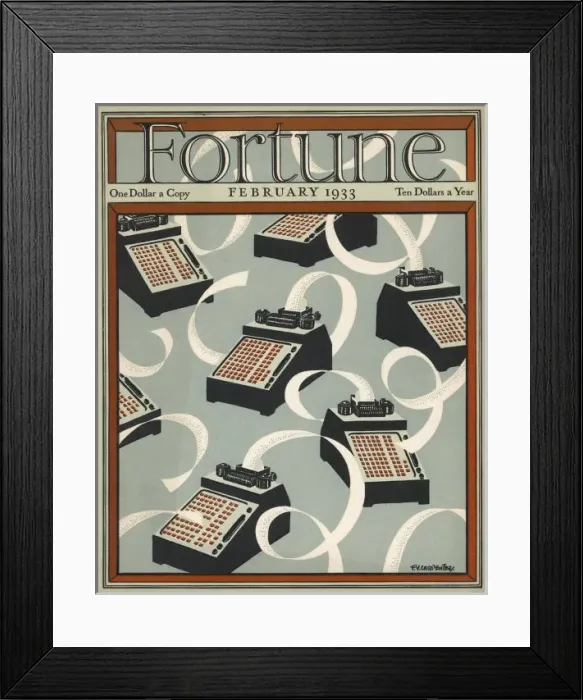 Framed Print : Adding Machines  /  Fortune