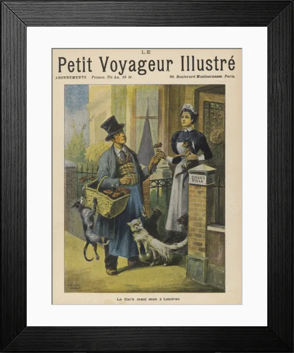 Framed Print : The Cats Meat Man Framed Print : The Cats Meat Man