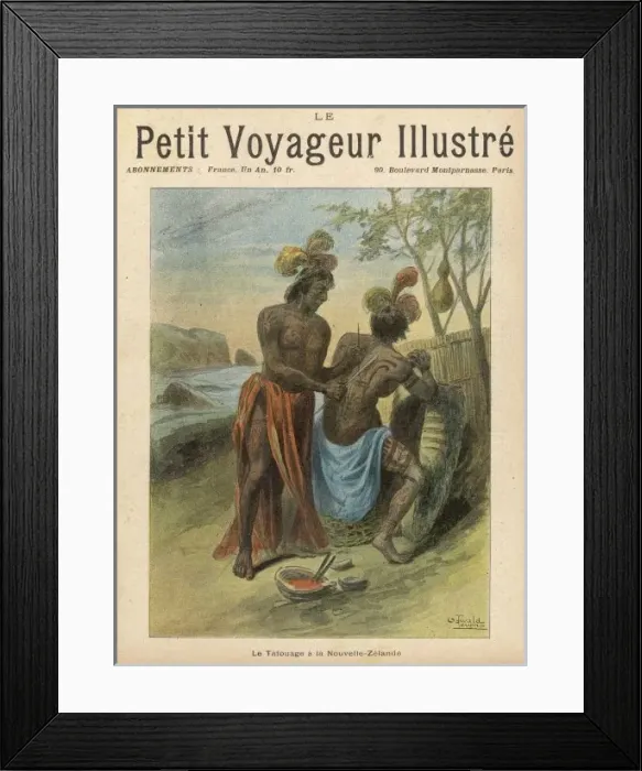 Framed Print : Tattooing, New Zealand Framed Print : Tattooing, New Zealand