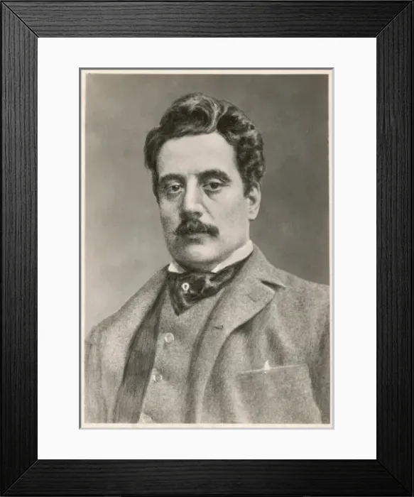 Framed Print : Puccini Postcard Framed Print : Puccini Postcard