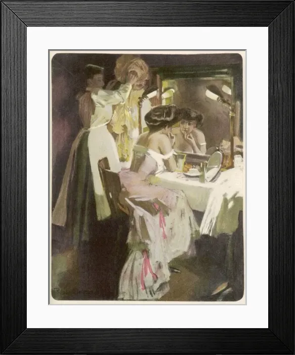 Framed Print : At Dressing Table Framed Print : At Dressing Table